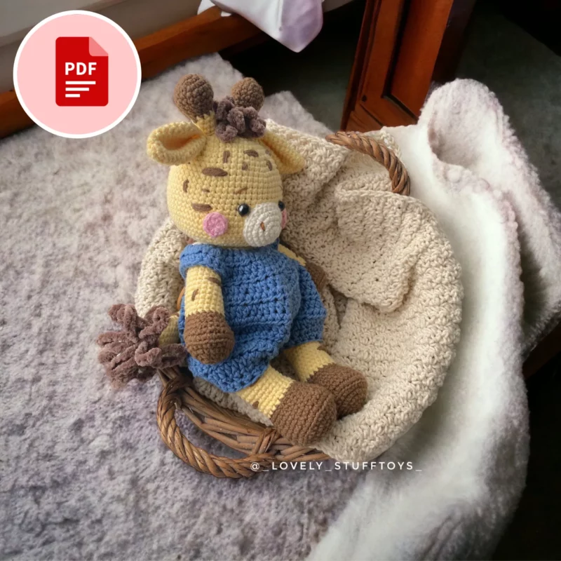 Żyrafka Toro - szydełkowy wzór - PDF po polsku i angielsku