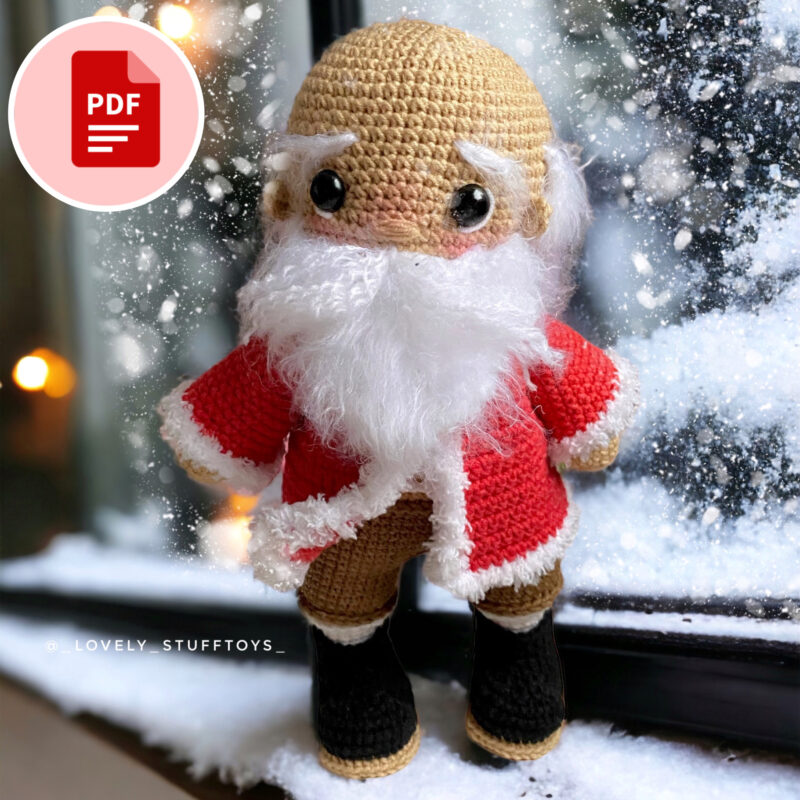 Mikołaj - wzór szydełkowy - po polsku i angielsku