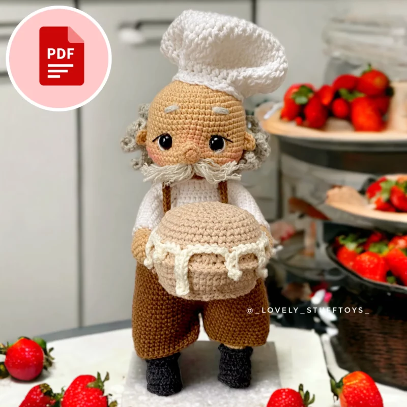 Dziadek Janek – wzór szydełkowy – po polsku i angielsku