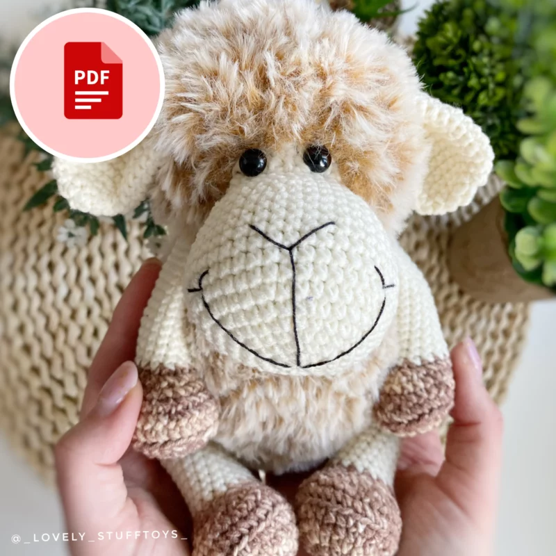 Owieczka Bonnie – wzór szydełkowy – po polsku i angielsku