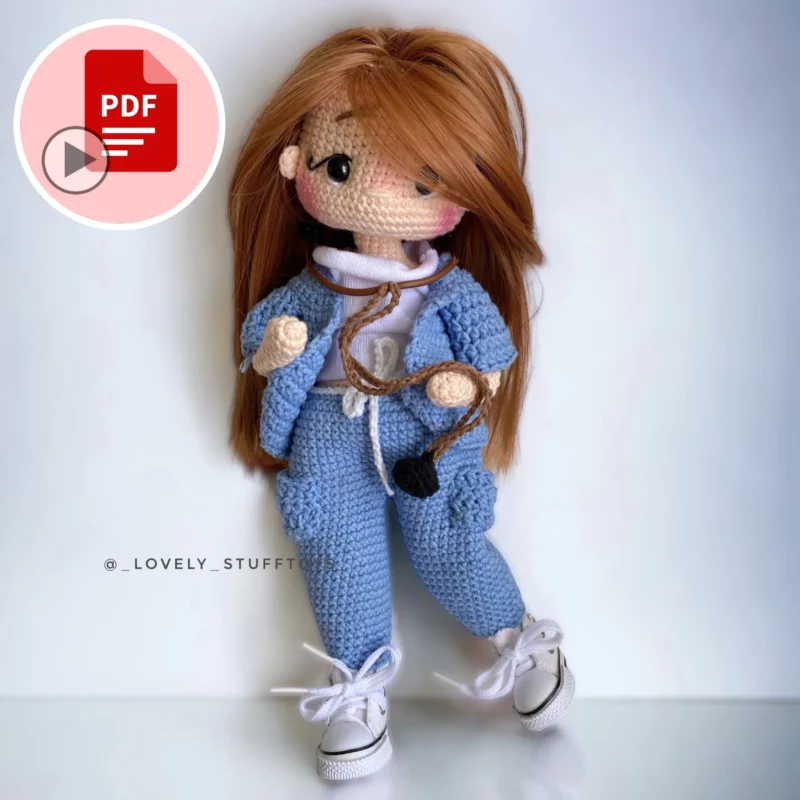 Lalka Lekarz – wzór szydełkowy z filmami– po polsku i angielsku