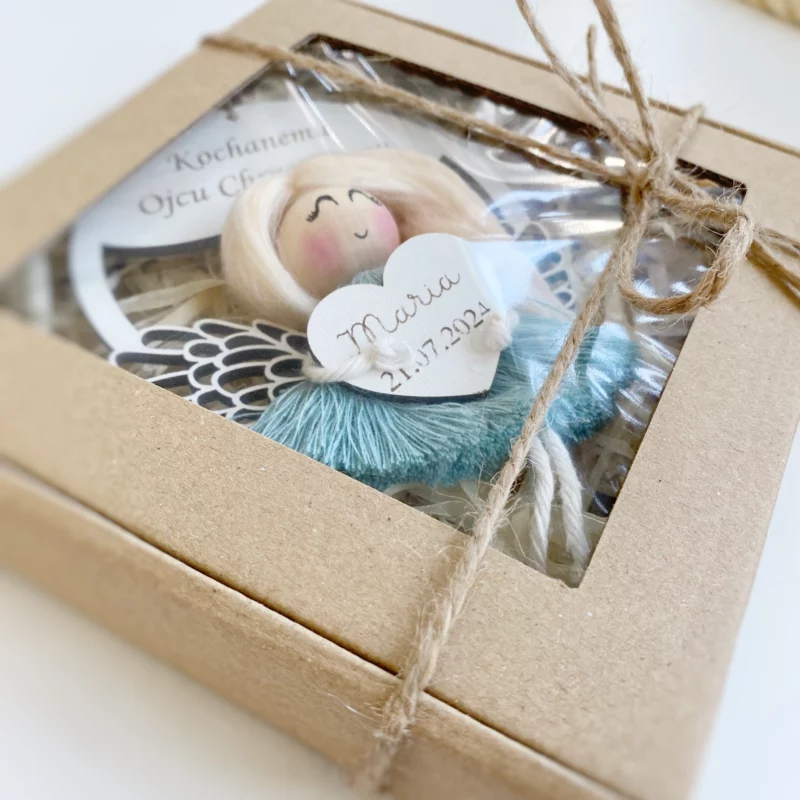 podziekowanie dla rodziców chrzestnych handmade
